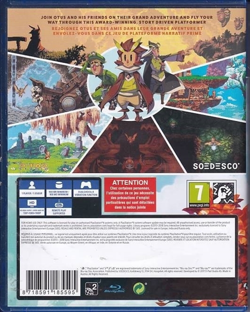 Owlboy - PS4 (A-Grade) (Genbrug)